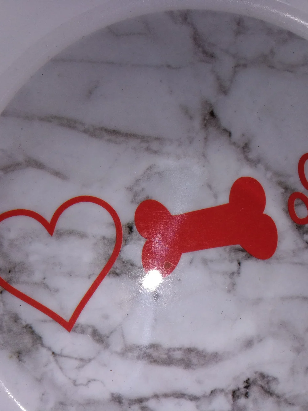 Pet Decorative Melamine Dog Water Food Bowl